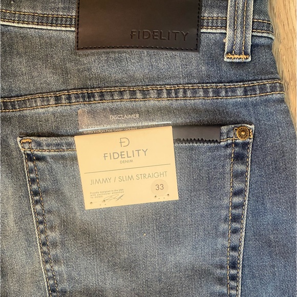 Fidelity Denim Other - Fidelity Denim Jimmy Slim Straight Leg Jeans - 33x35